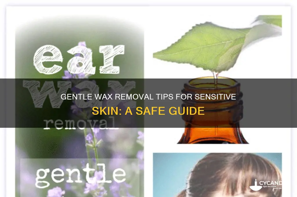 how to remove wax from sensitive skin