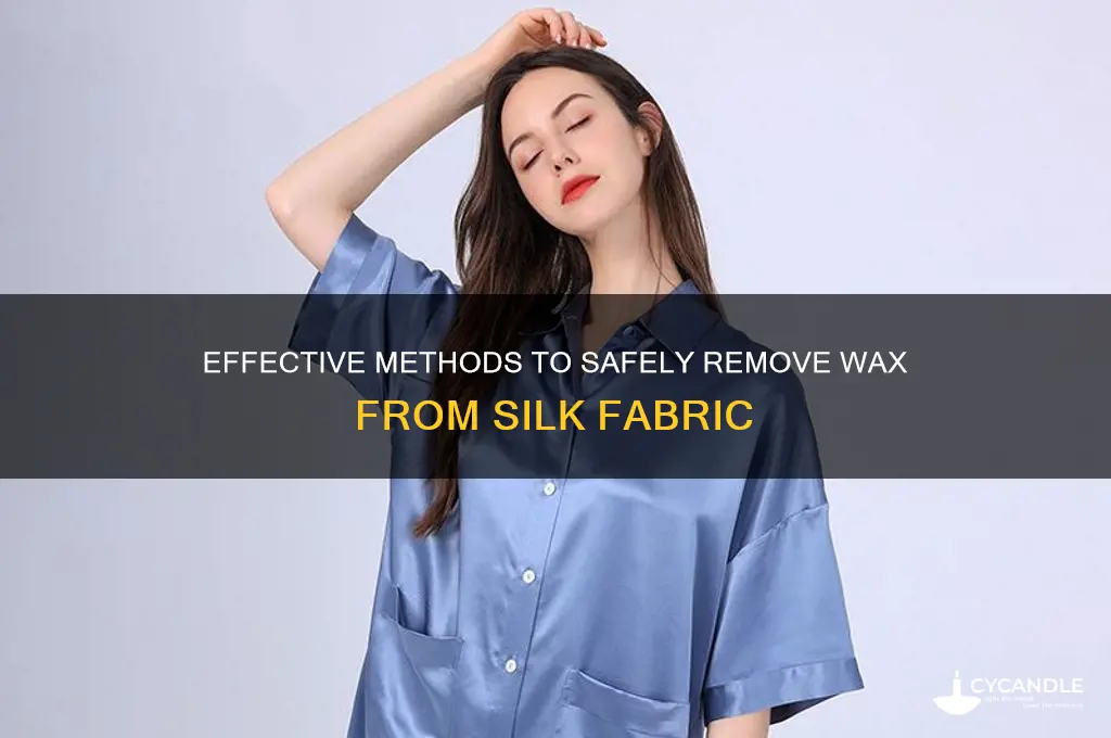 how to remove wax from silk