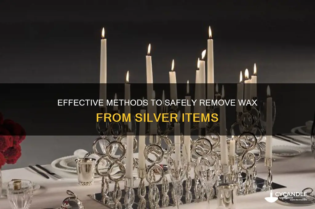 how to remove wax from silver