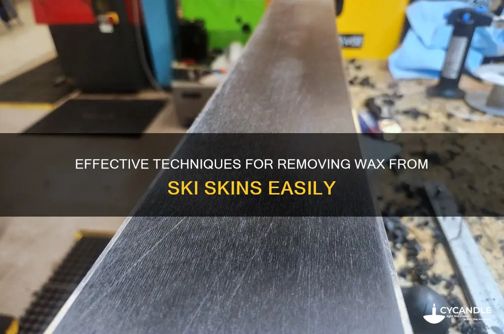 how to remove wax from ski skins