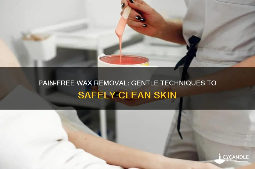 how to remove wax from skin without pulling
