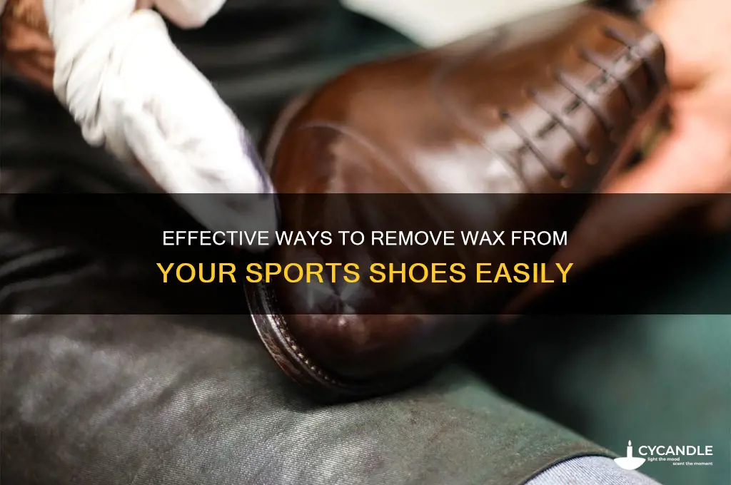how to remove wax from sports shoes