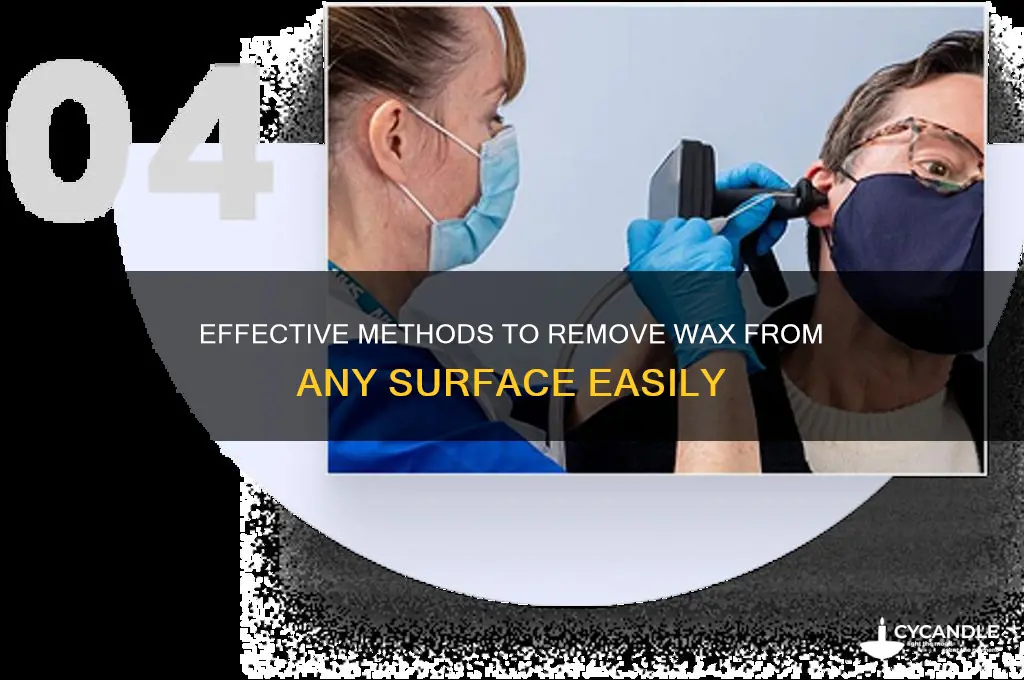 how to remove wax from sufaces