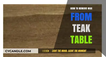 Effective Methods to Remove Wax from Teak Table Surfaces