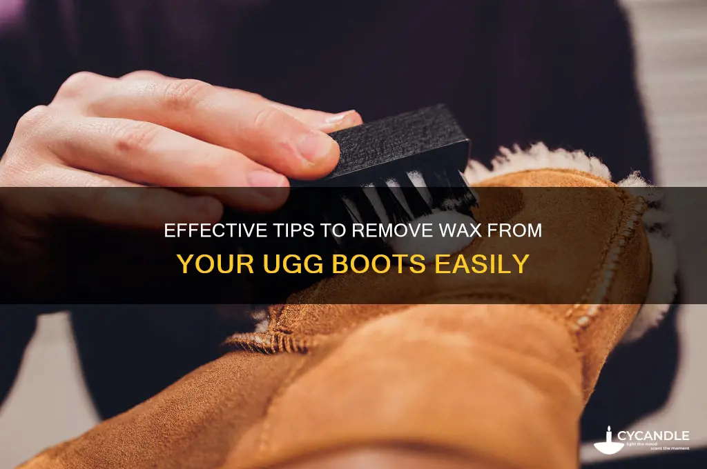how to remove wax from ugg boots