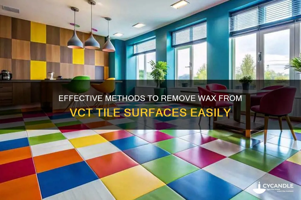 how to remove wax from vct tile