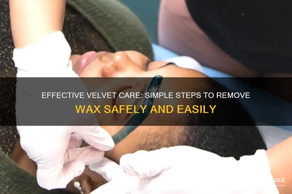 how to remove wax from velvet