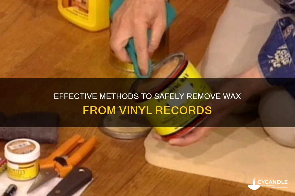how to remove wax from vinyl record