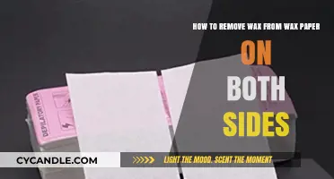 Effective Methods to Remove Wax from Both Sides of Wax Paper