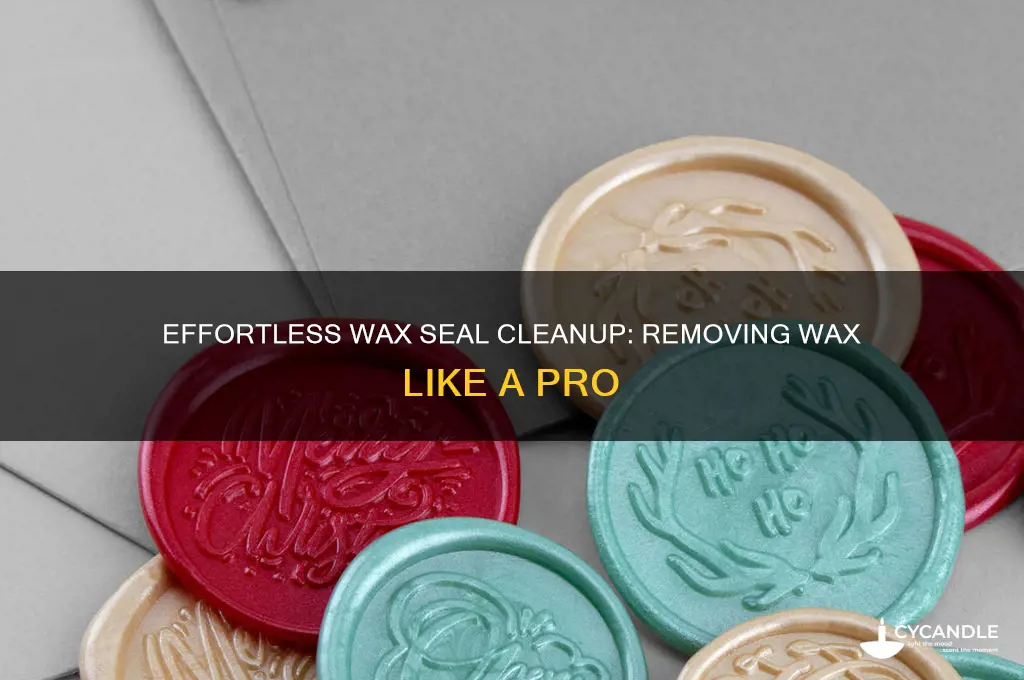 how to remove wax from wax seal