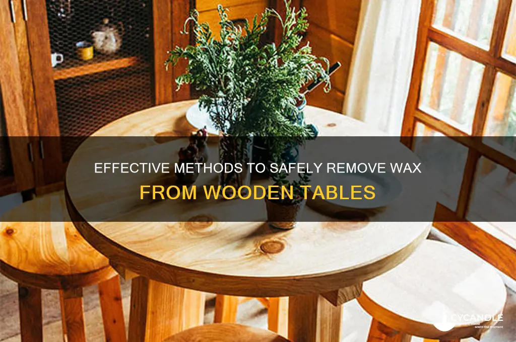 how to remove wax from wooden table