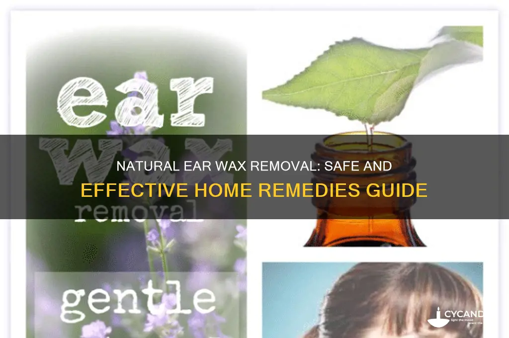 how to remove wax from your ear naturally