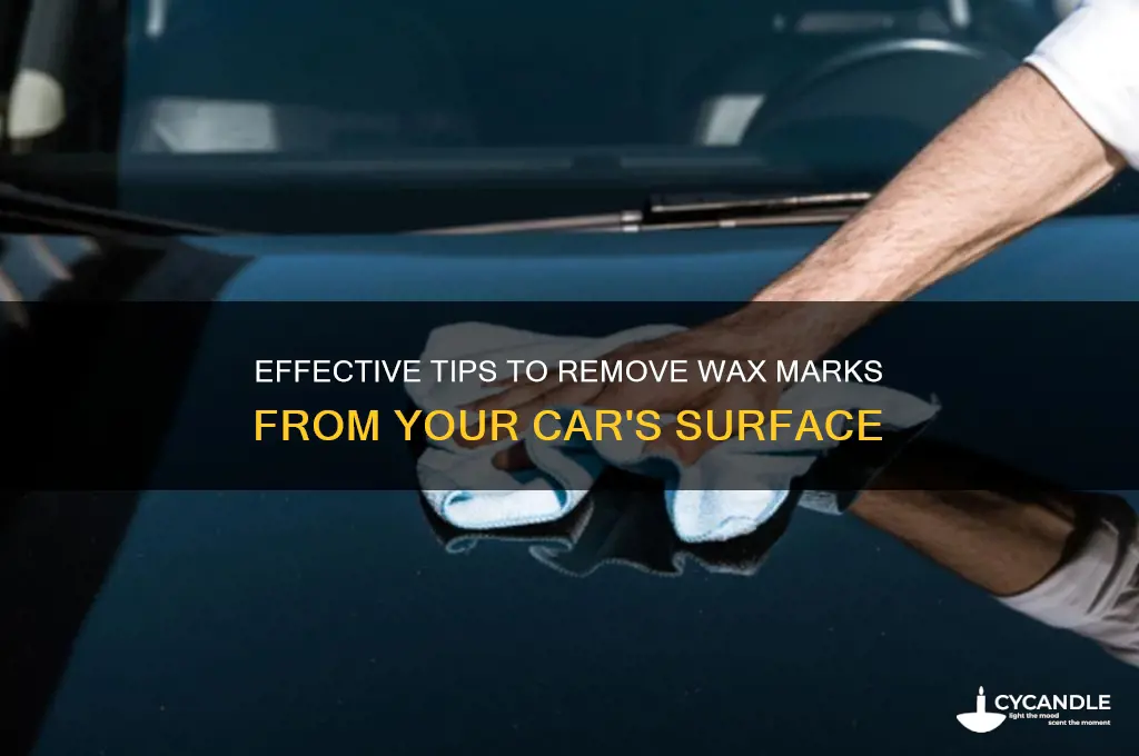 how to remove wax marks from car
