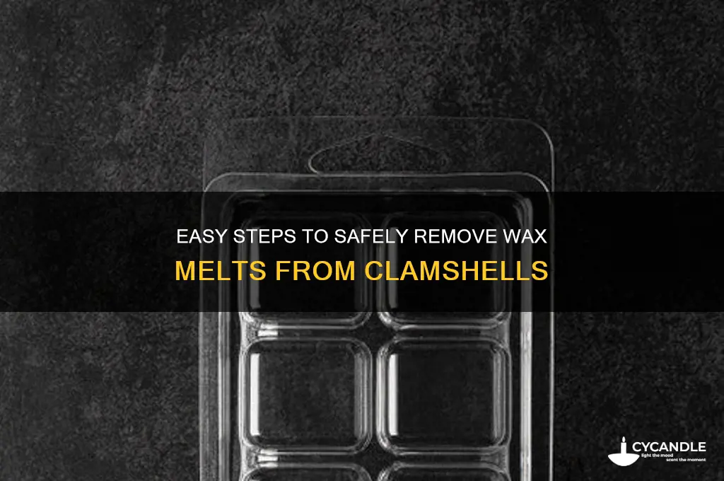 how to remove wax melts from clamshell