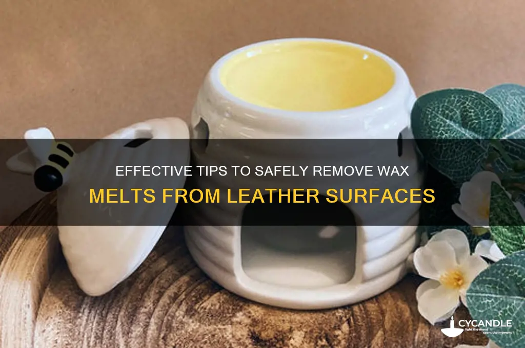 how to remove wax melts from leather