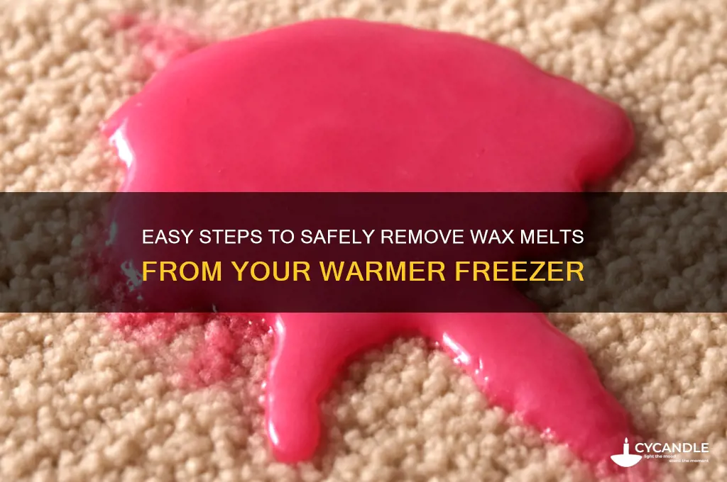 how to remove wax melts from warmer freezer