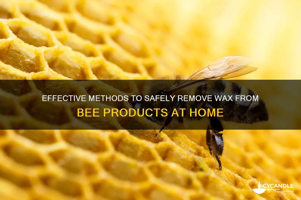 how to remove wax of beeds