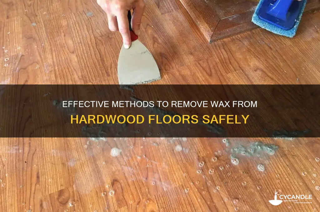 how to remove wax off a hard wood floor