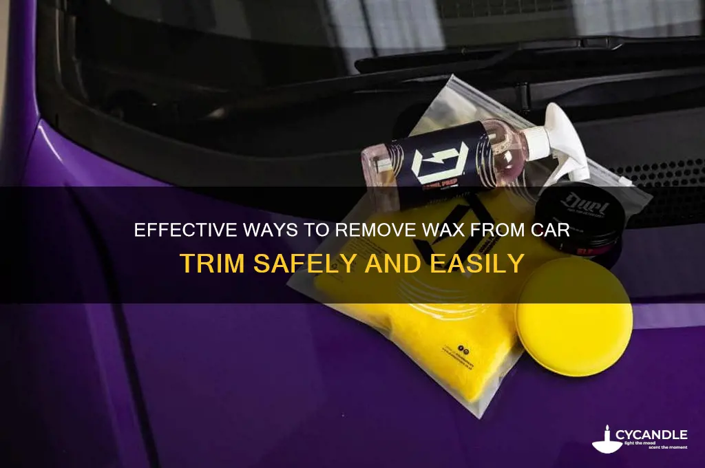 how to remove wax off car trim