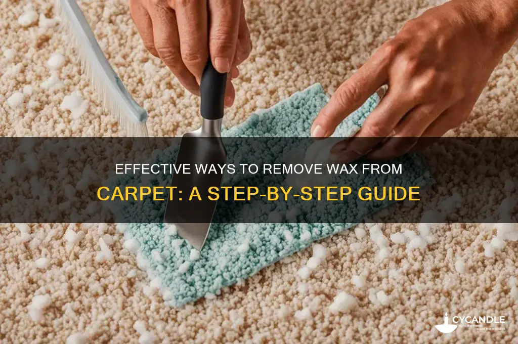 how to remove wax off carpet