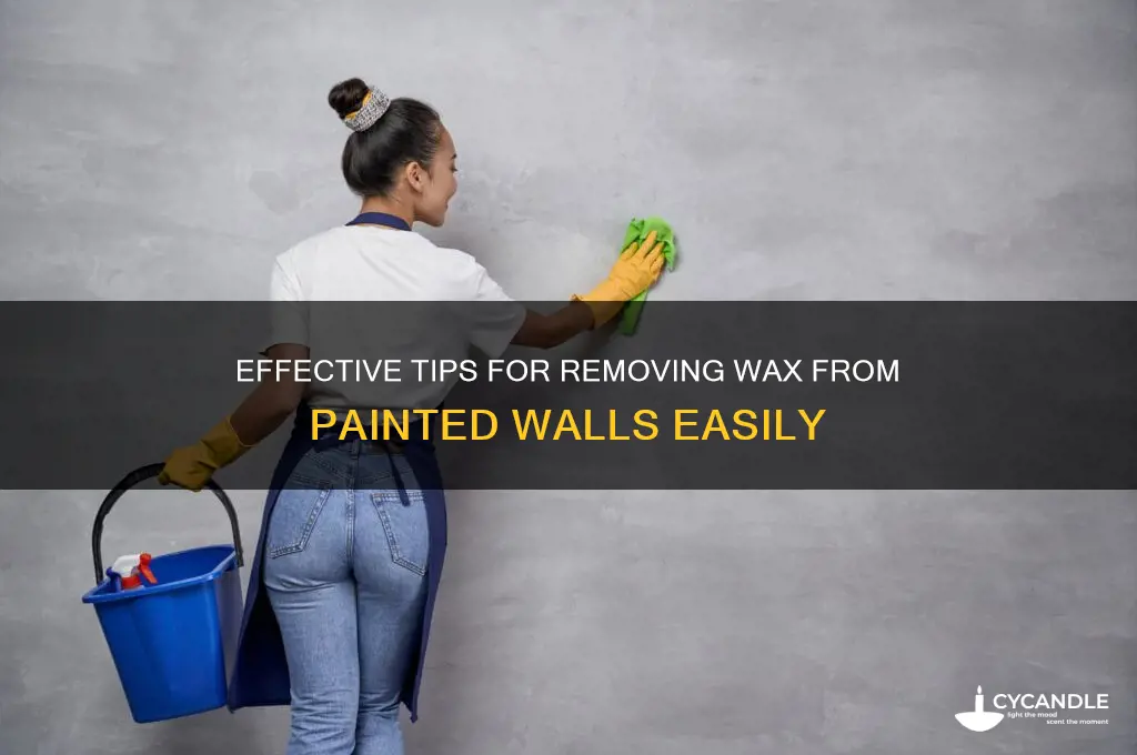 how to remove wax off painted walls