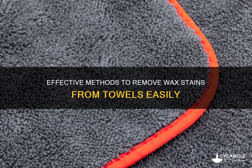 how to remove wax off towels