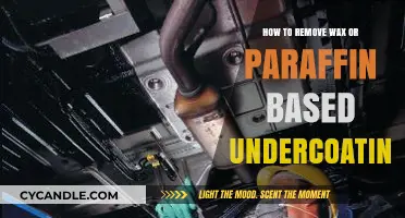 Effective Methods to Remove Wax or Paraffin Undercoating from Vehicles