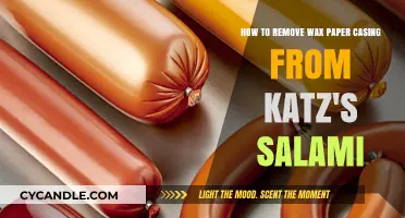 Easy Steps to Remove Wax Paper Casing from Katz's Salami