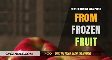 Quick Tips for Removing Wax Paper from Frozen Fruit Easily