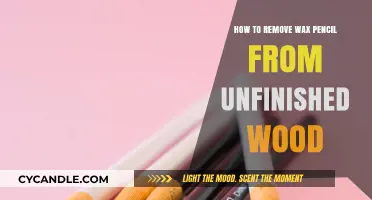 Effective Methods to Remove Wax Pencil Marks from Unfinished Wood Surfaces