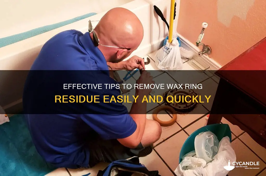 how to remove wax rin residue