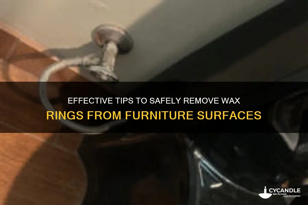 how to remove wax rings from furniture