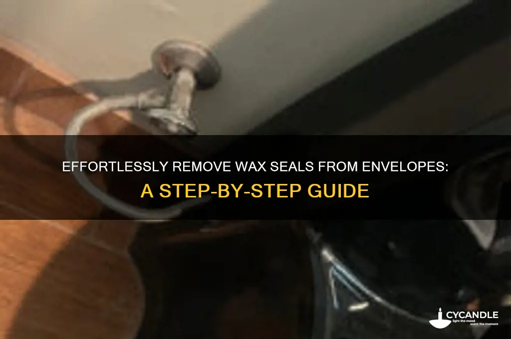 how to remove wax seal from envelope