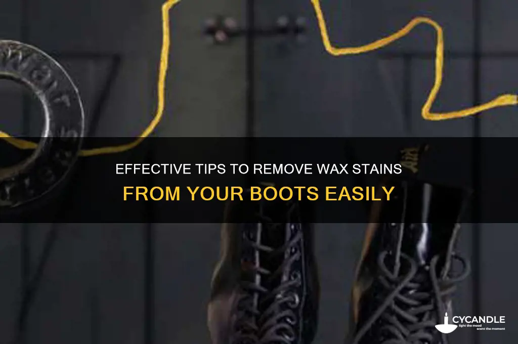 how to remove wax stain from boots