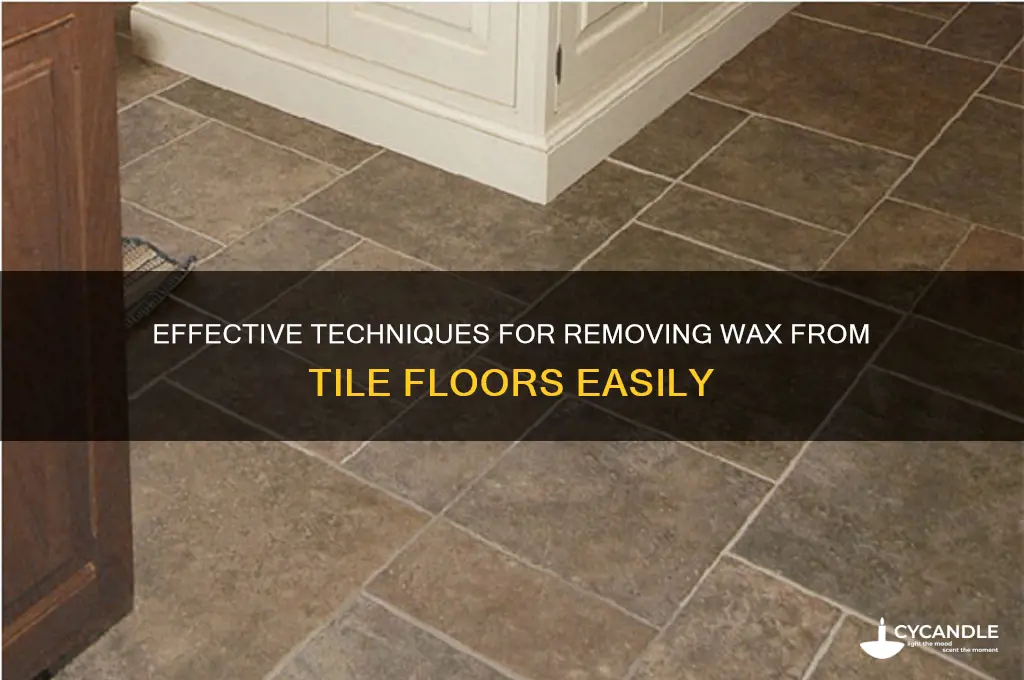how to remove wax tile floors