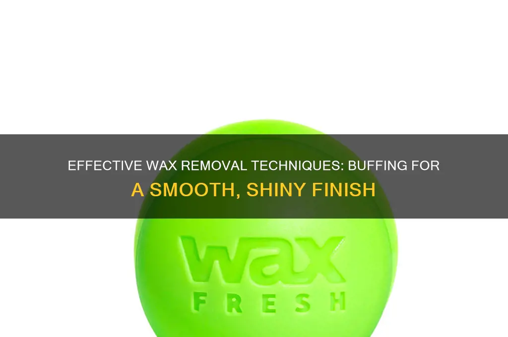 how to remove wax with a buffer