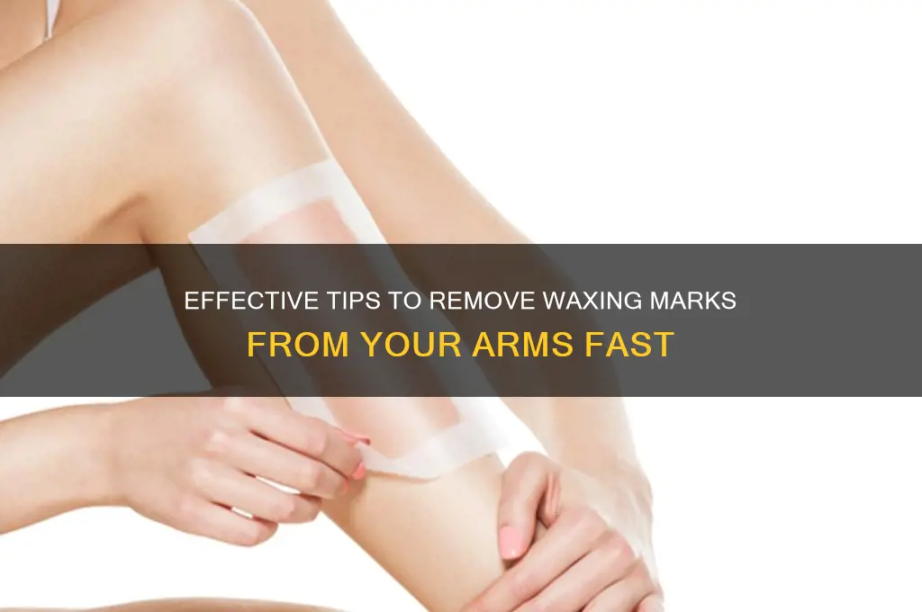 how to remove waxing marks from arms