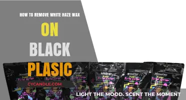 Effective Ways to Remove White Wax Haze from Black Plastic Surfaces