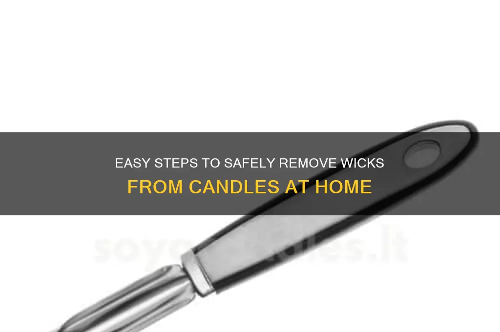 how to remove wicks from candles