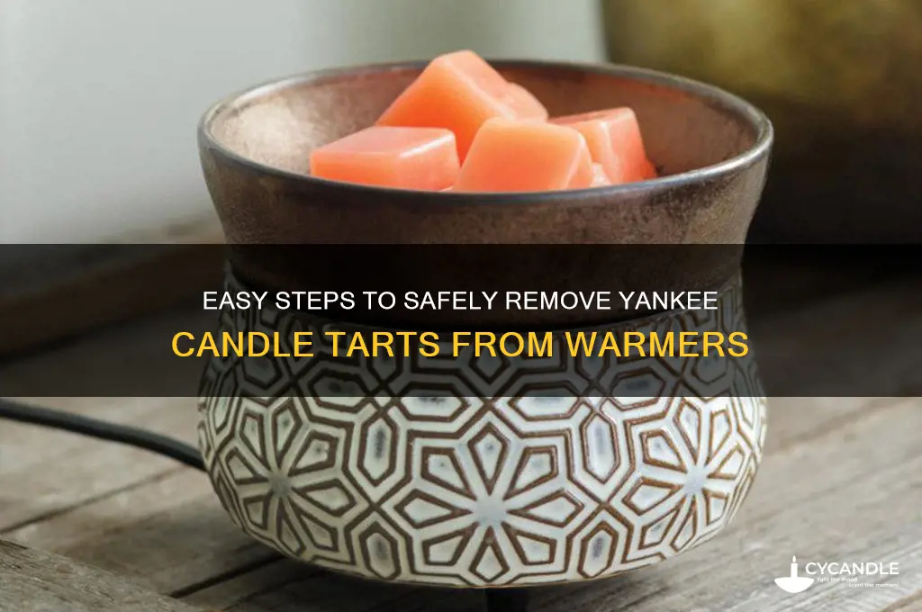 how to remove yankee candle tarts
