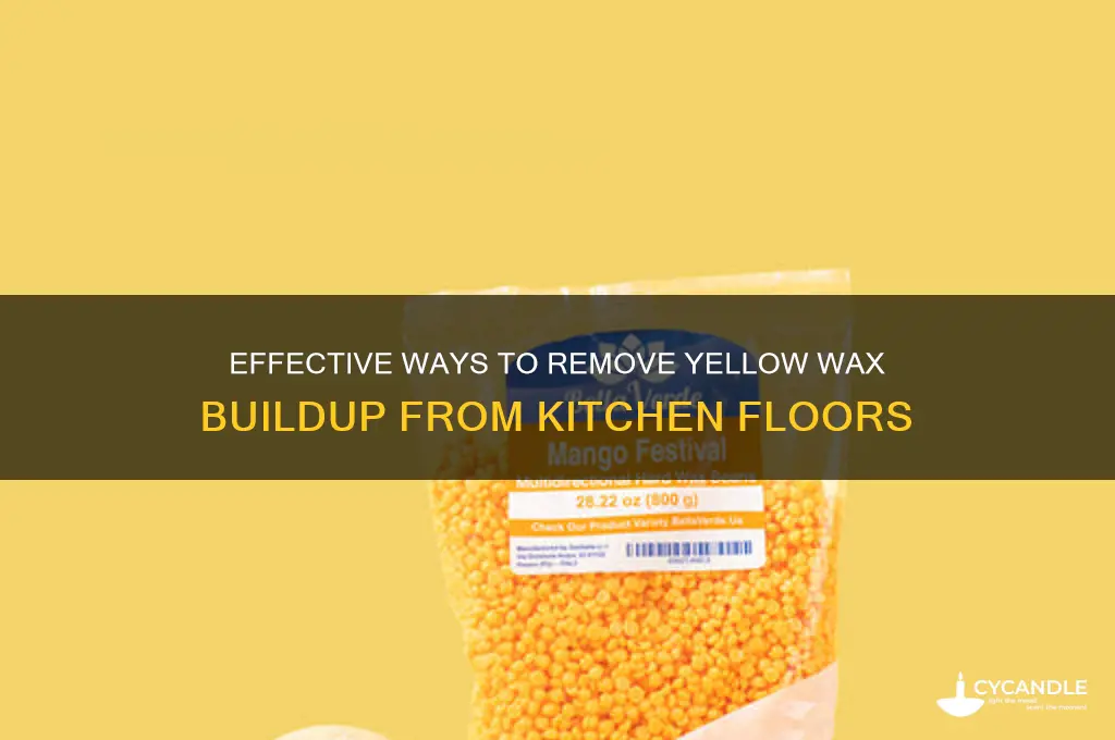 how to remove yellow wax buildup from kitchen floor