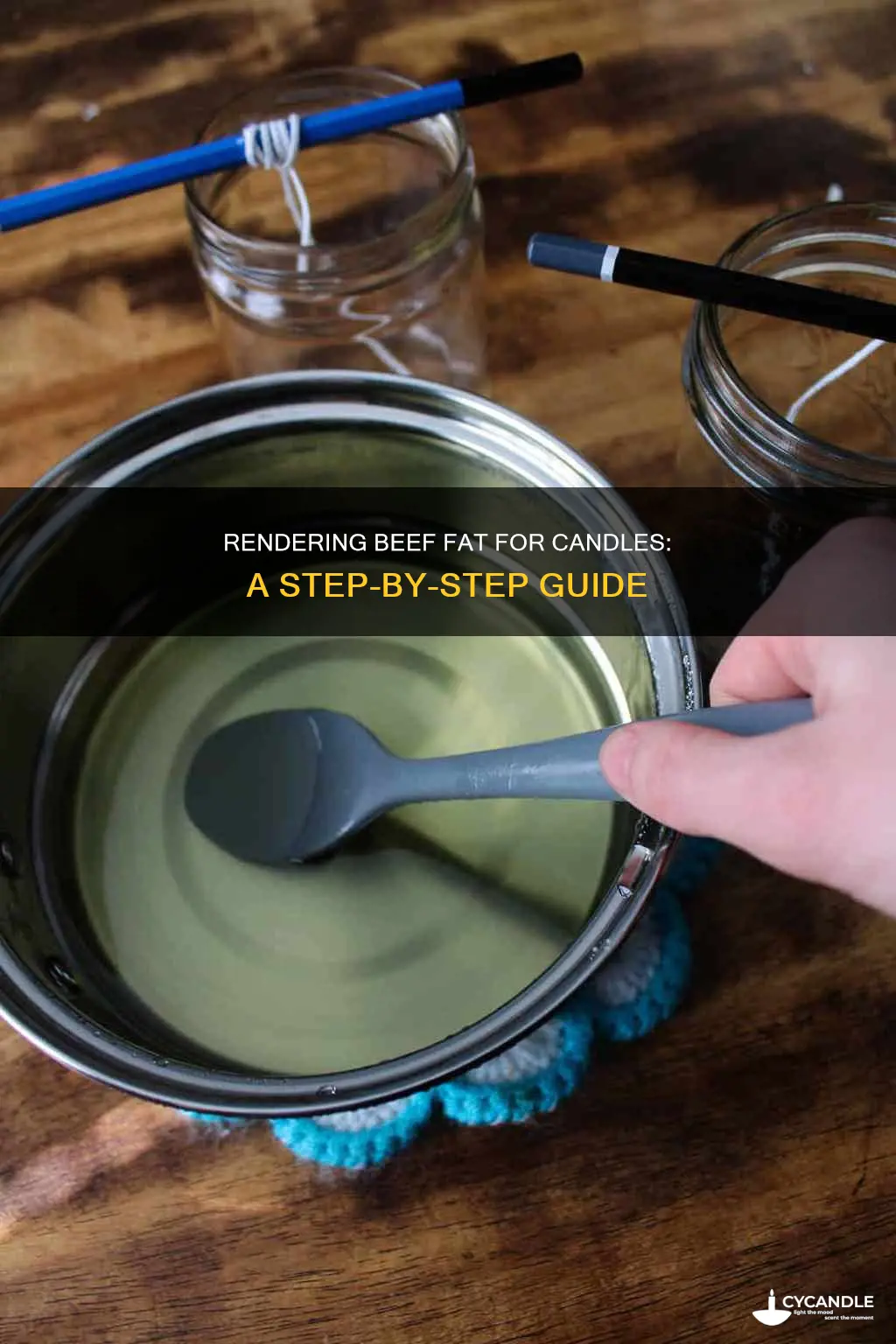 how to render beef fat for candles