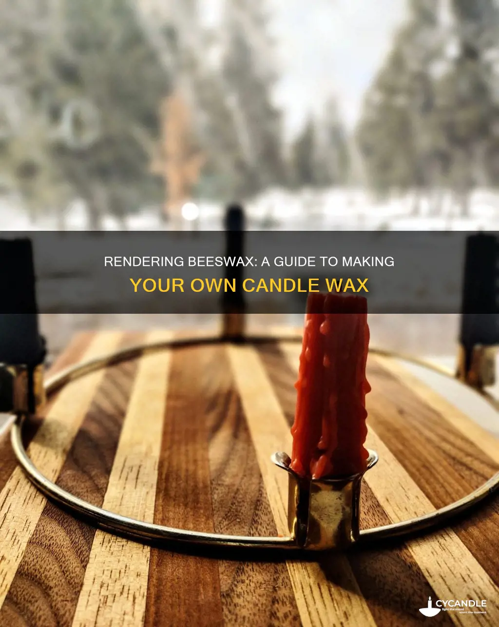 how to render beeswax for candles