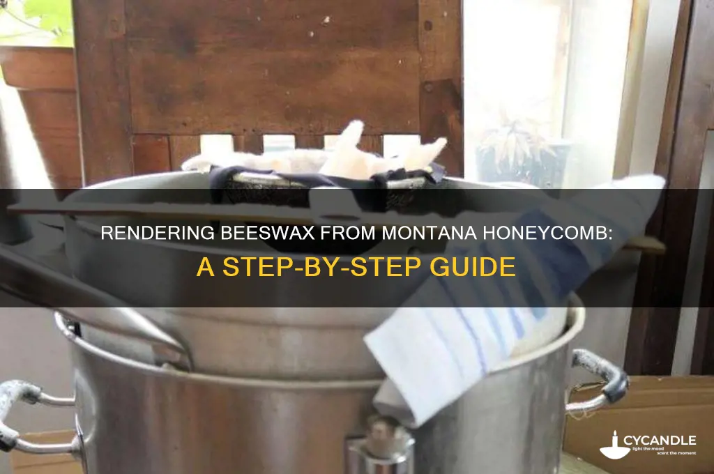 how to render beeswax from honeycomb montana