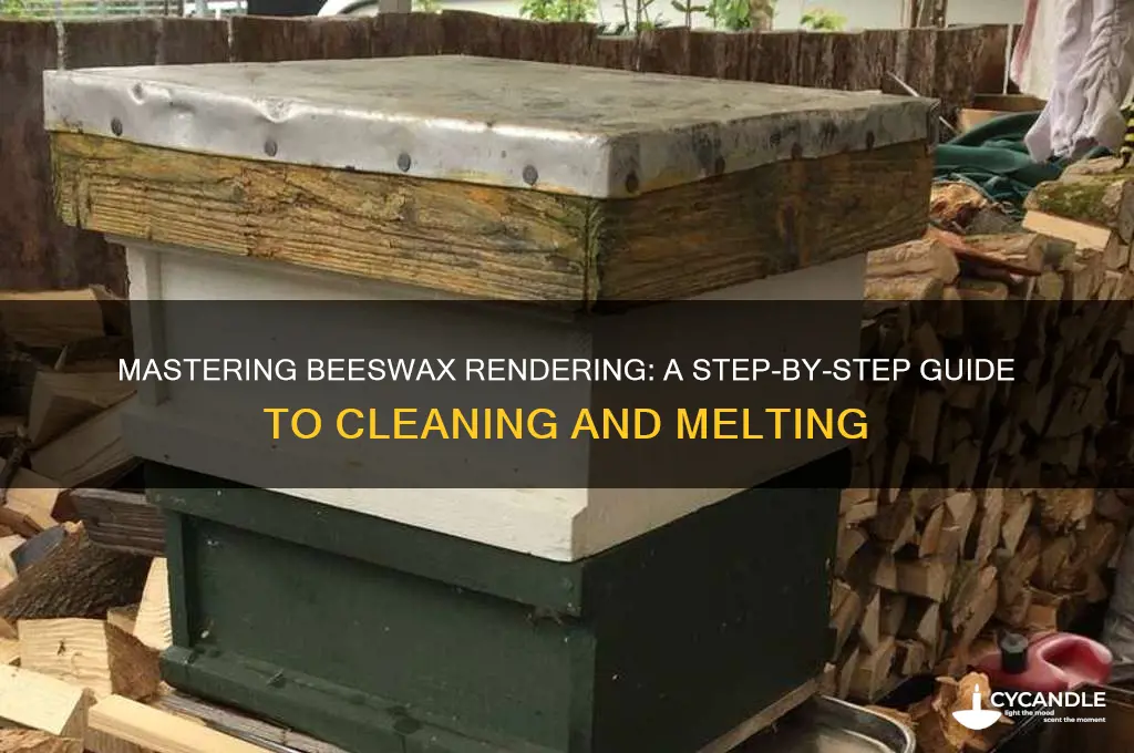 how to render down and clean beeswax