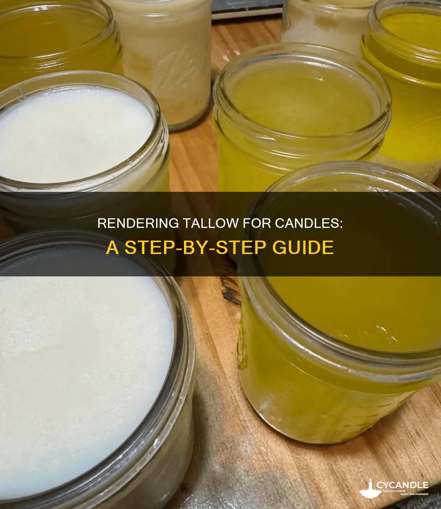 how to render tallow for candles