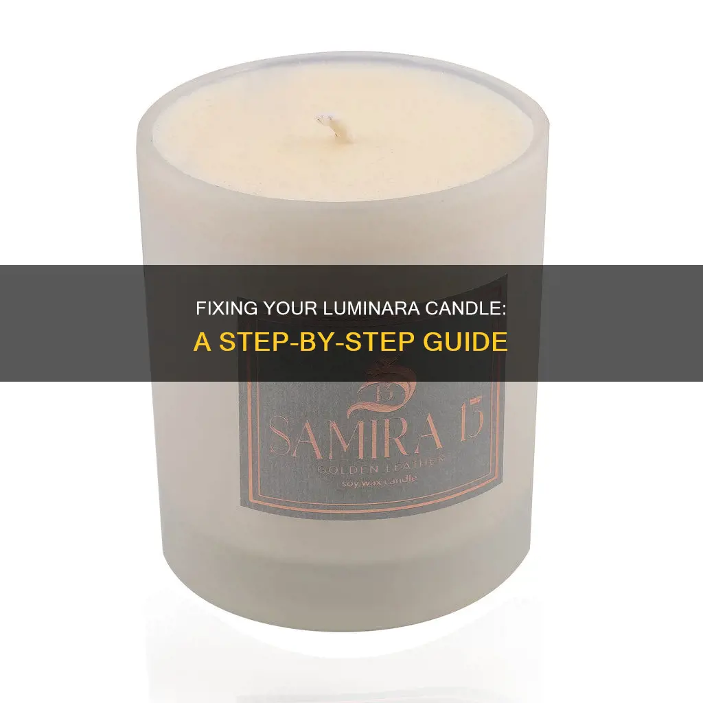 how to repair a luminara candle