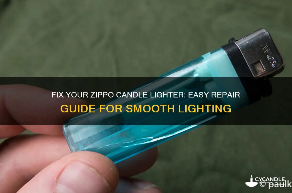 how to repair zippo candle lighter