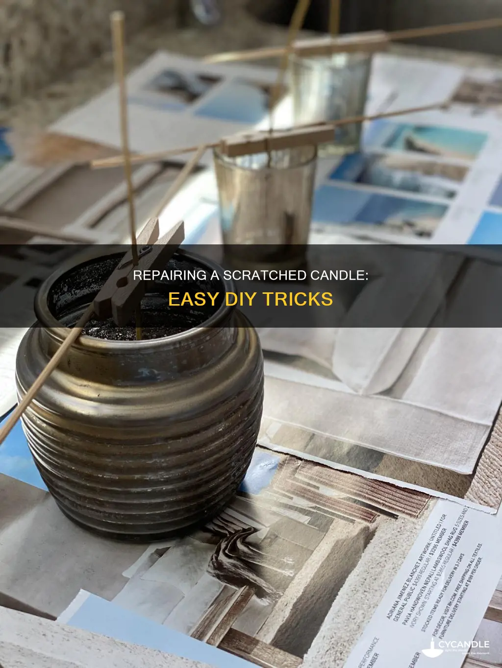 how to repare a scratched candle