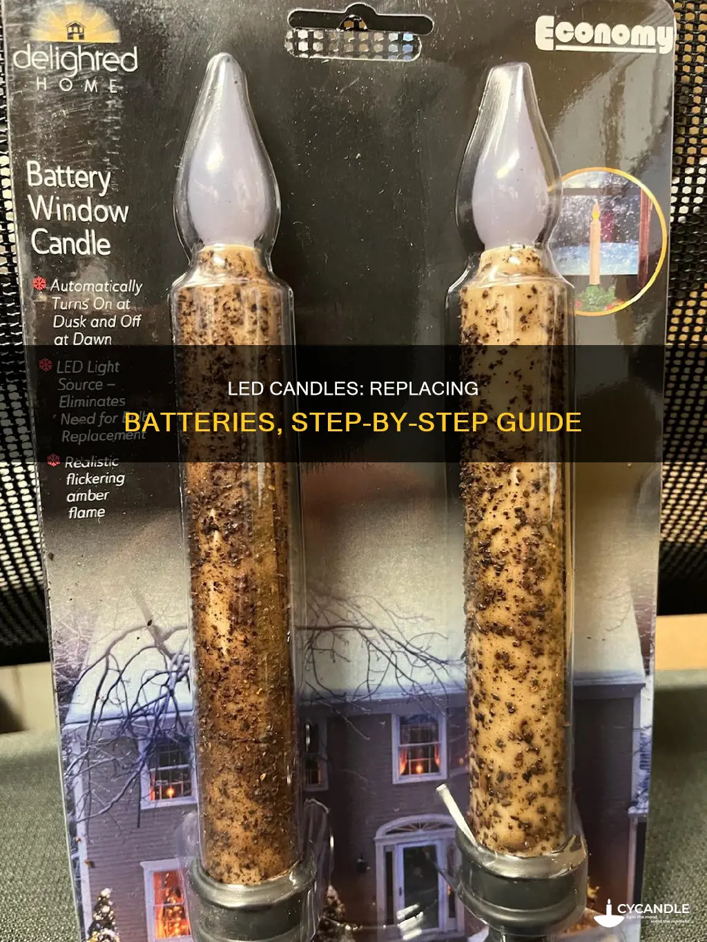 how to replace batteries in led candles